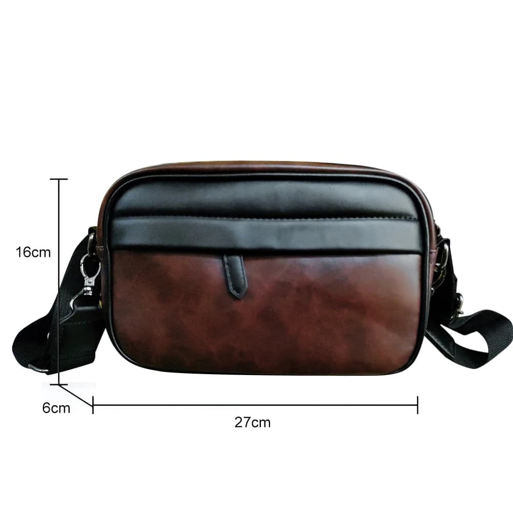 Luksusowa męska torba biznesowa crossbody z eko-skóry 💼