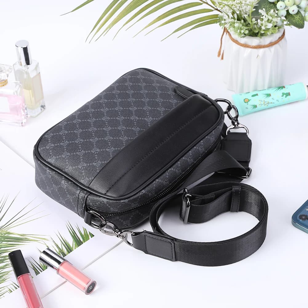 Luksusowa męska torba biznesowa crossbody z eko-skóry 💼