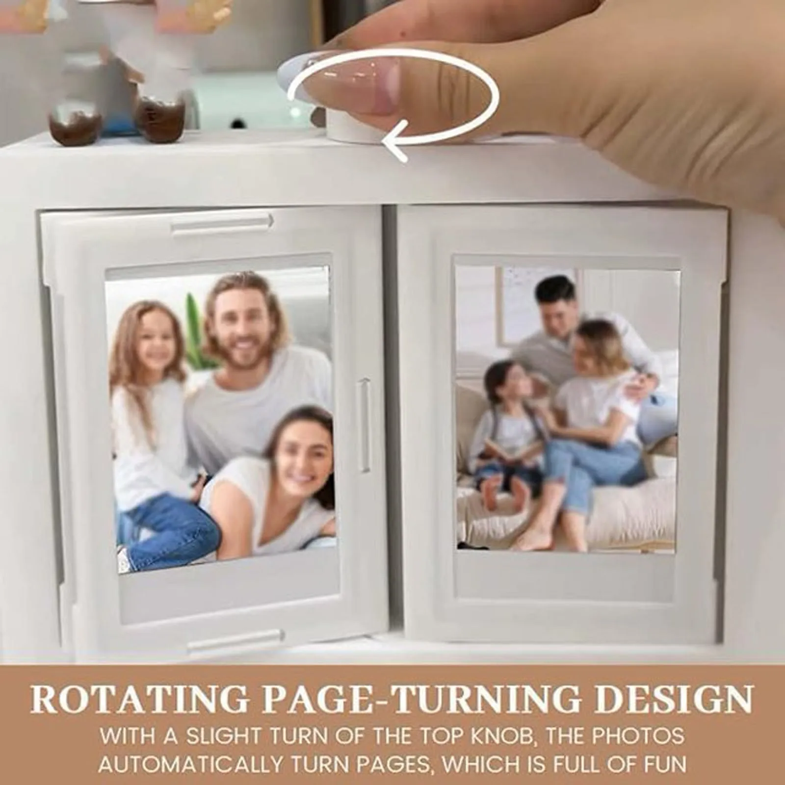 Personalizowany biurkowy obracany flipbook ze zdjęciami 🎁