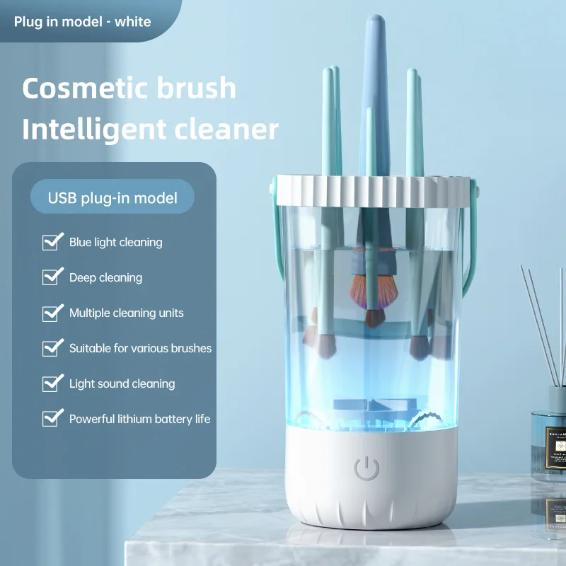 Elektryczny automatyczny czyścik pędzli z szybkim suszeniem 💨