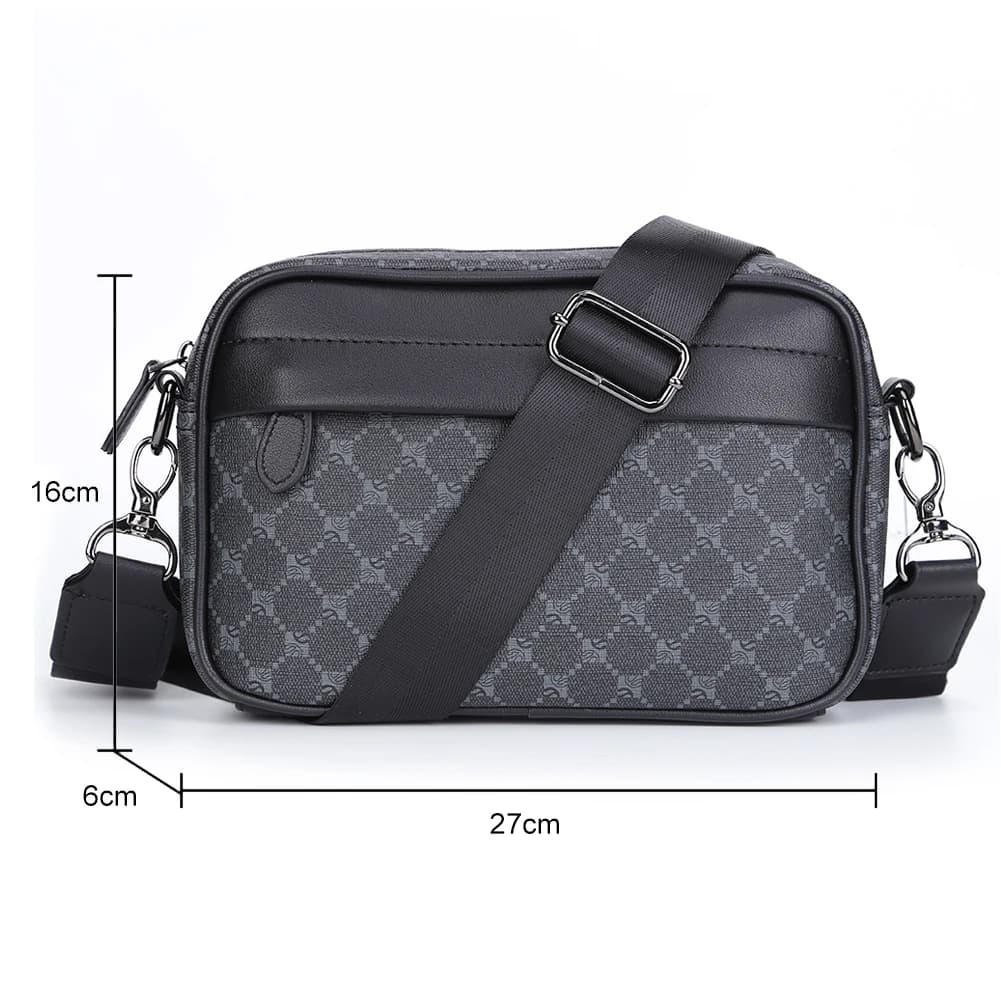 Luksusowa męska torba biznesowa crossbody z eko-skóry 💼
