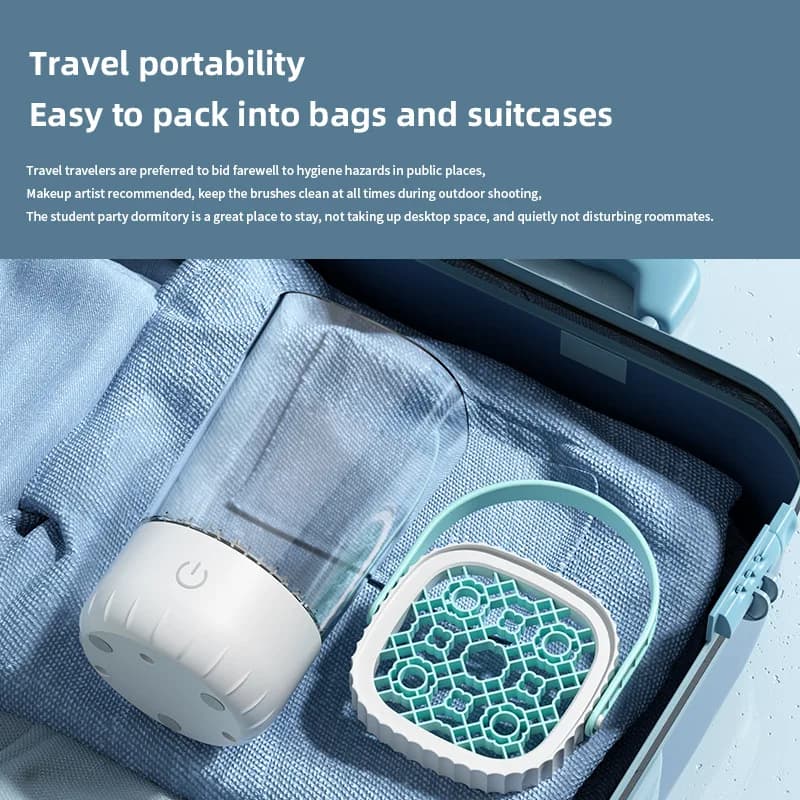 Elektryczny automatyczny czyścik pędzli z szybkim suszeniem 💨